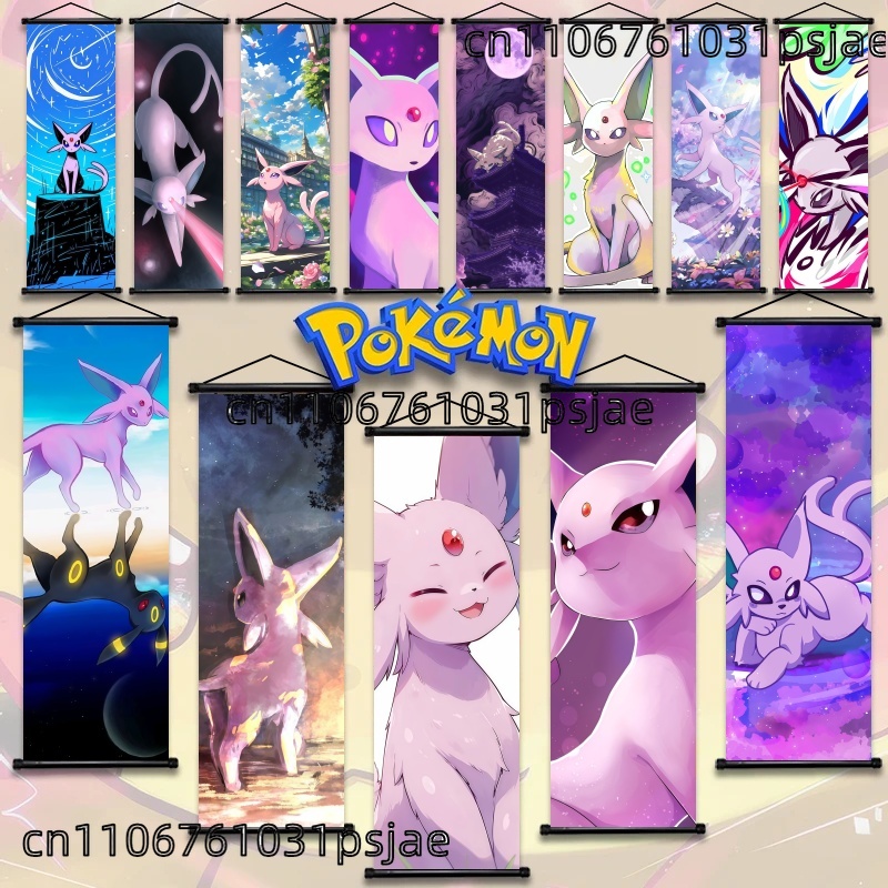 Home Improvement Furniture - ديكورات Espeon Pokémon Scroll، عالية الجودة،