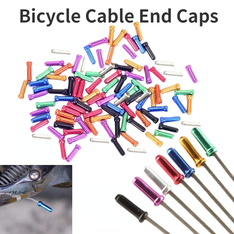 Wire Connector Cap - 50/100 قطعة دراجة كابل نهاية قبعات