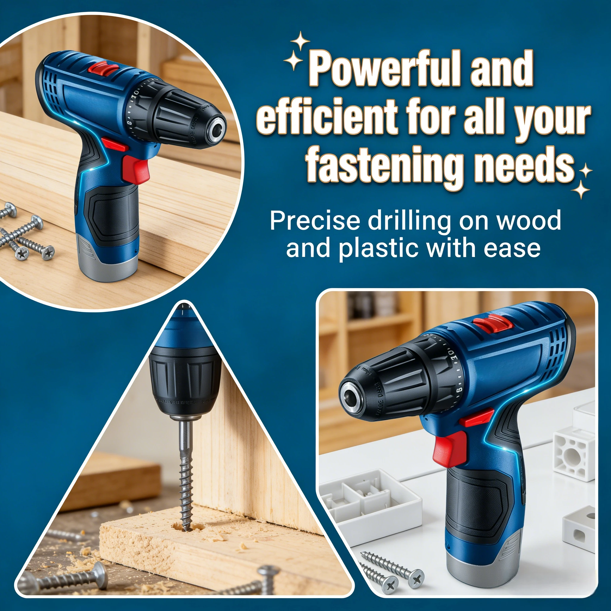 Power Drill Cordless - مثقاب كهربائي بوش GSR 120-LI بقوة