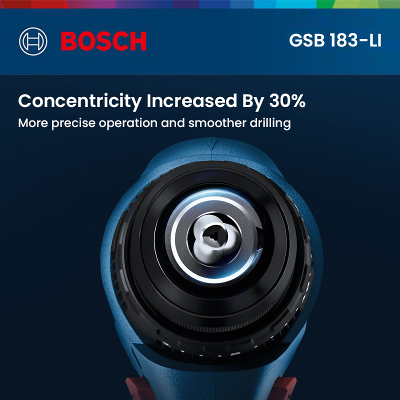 Power Drill Cordless - مثقاب كهربائي بوش GSB 183-LI، مفك