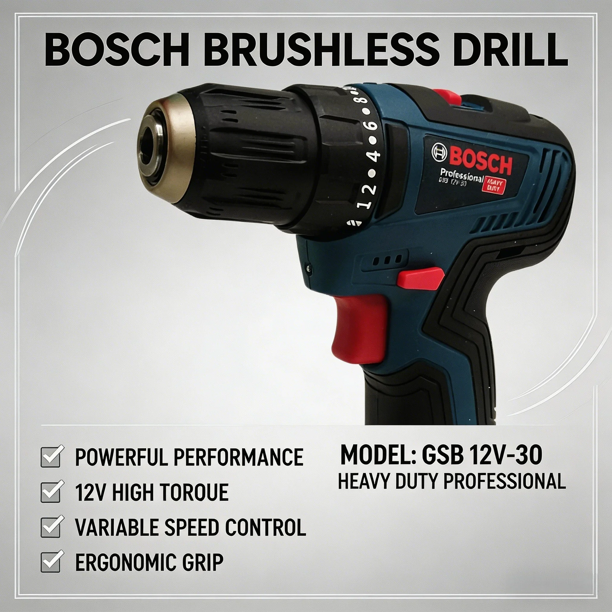 مثقاب كهربائي بوش GSB 12V-30 ا - مراجعة Power Drill Cordless وسعره