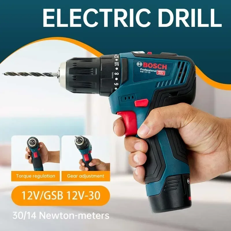 مثقاب كهربائي بوش GSB 12V-30 ا - مراجعة Power Drill Cordless وسعره