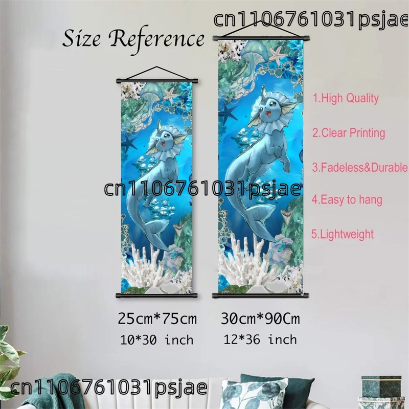 ديكورات Vaporeon Pokémon Scrol - مراجعة Home Improvement Furniture وسعره