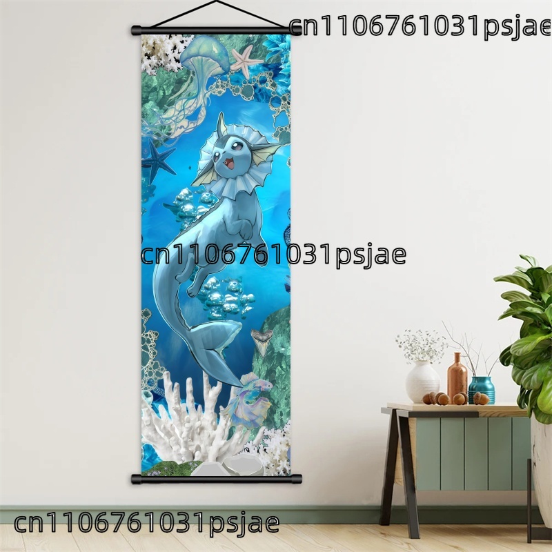 ديكورات Vaporeon Pokémon Scrol - مراجعة Home Improvement Furniture وسعره